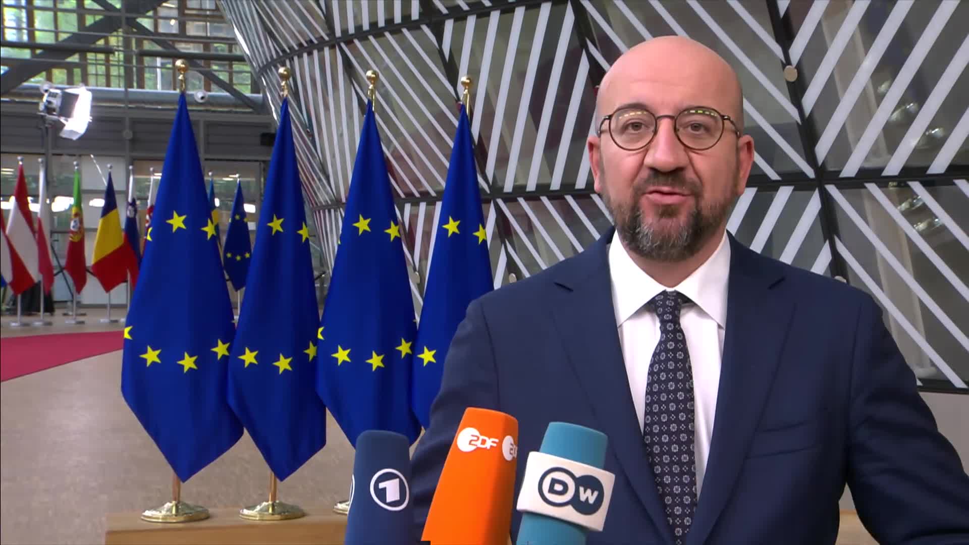 Video: Doorstep statement by Charles Michel, President of the European Council.