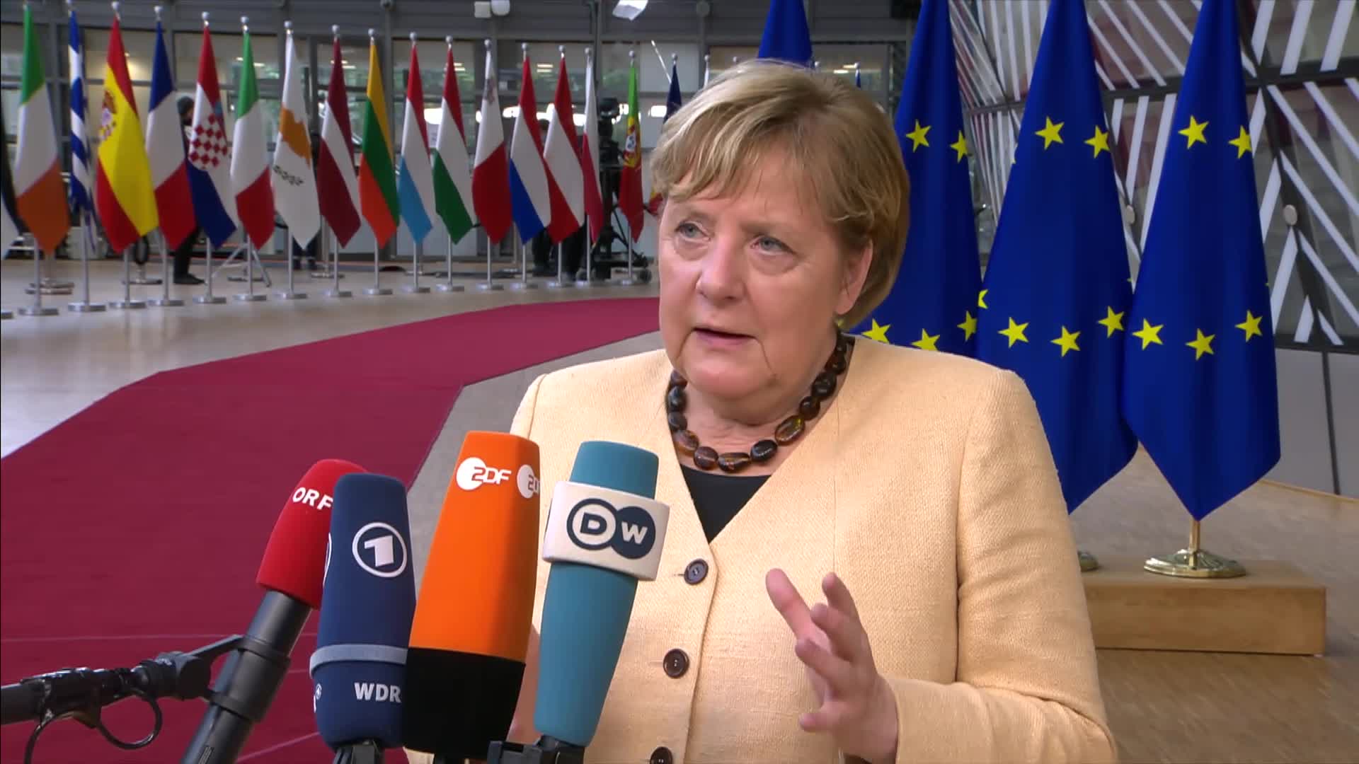 Video: Doorstep statement by Angela Merkel, Federal Chancellor of Germany.